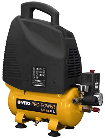 Kompressor ohne Öl 1,5 PS / 230 V Vitopower 1100 W 6 Liter