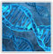 Square Stickers (Set of 2) 7.5cm - Blue DNA Strand Science Biology Laptop Tablet Luggage Scrapbook #8896