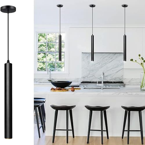Lywins 12w Diámetro 5CM L40CM Tubo LED COB Moderno Iluminación colgante Luces colgantes Destacar Downlight Lámpara colgante para cocina, comedor, barra, mostrador, tienda