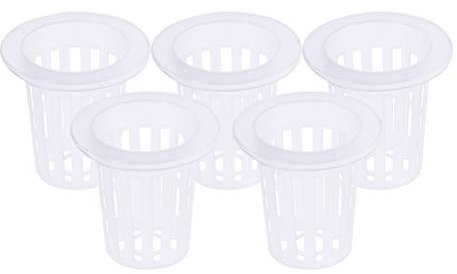 Cabilock 30pcs Hydroponik Topf Hydrokultur Gemüse Pflanzen Orchideen Soilless Anzüchten Kunststoff Wasserkultur Topf Runde Mesh Anzuchttopf Pflanzbehälter Mini Pflanzenkörbe