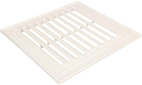 KOTARBAU® Rejilla de ventilación de 14 cm x 14 cm Rejilla de ventilación de Metal para chimeneas, ventilación Blanca