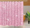 NTETSN Rideau de douche Bokeh rose à paillettes, particules texturées à effet de lumière floue (non scintillante), rideau de douche en tissu imperméable de couleur unie avec crochets, 183 x 183 cm