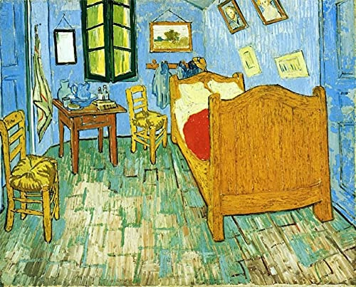GWYDYB Pintor famoso Vincent van Gogh 5D DIY diamante pintura - dormitorio Arles - bordado de diamantes mosaico punto de cruz decoración del hogar 30 × 40 cm