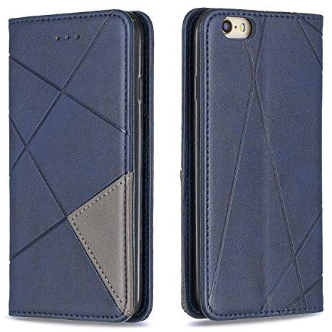 Posanter Coque pour iPhone 6S / 6 (4,7 Pouces), Housse Portefeuille en Cuir Etui de Protection avec Slim TPU Silicone Bumper Magnétique Flip Case, Porte Cartes avec Fonction Support Cover (Bleu)