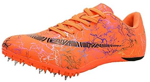 Zapatillas De Atletismo para Hombre Y Mujer, Zapatillas Ligeras con Pinchos para Correr para Salto De Altura, Salto De Longitud, Sprint,C,42 EU