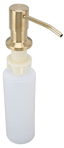 Dispensador de Jabon de Cocina,Dispensador de jabón para fregadero de cocina de 300ml, dispensador de jabón multifuncional con rotación de 360 ° de acero inoxidable para cocina o baño