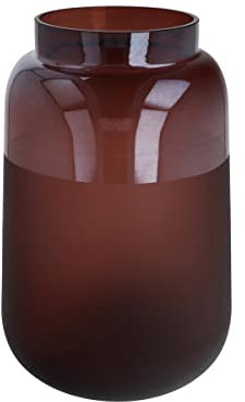 Goebel Vase, Glas, Rot, 17,5x17,5x27 cm