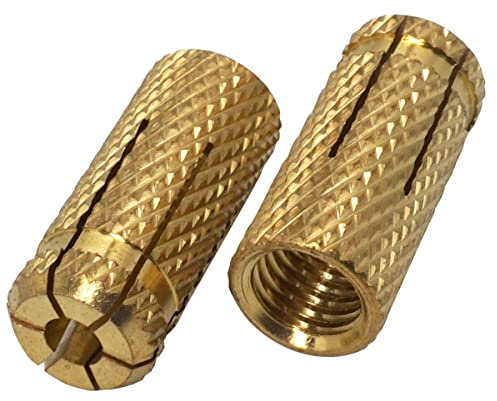 SKIR'CO (20 pz) Ancoraggi a goccia in ottone M14 x 42 mm, Manicotto per bulloni, Tasselli a muro di espansione, Ancoraggio per muratura