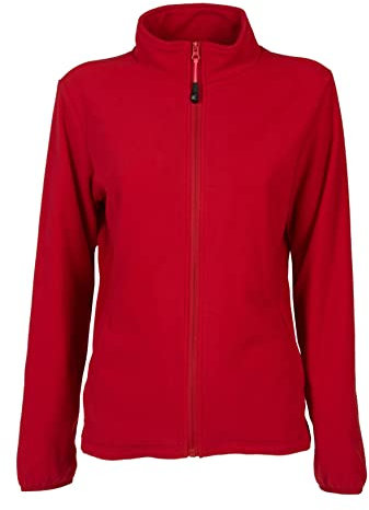 Niscioma Felpa Zip Intera Donna - Maglia Tuta Felpata Invernale Maglie Senza Cappuccio Tinta Unita, Felpe da Lavoro Micropile antipilling 100% polyestere con Tasche Polsini Elasticizzati, Cop Lady