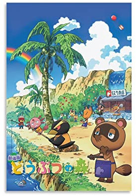 HIHIOI Anime Animal-crossing Wild World Poster Leinwand Kunst Poster und Wandkunst Bild Druck Moderne Familie Schlafzimmer Dekor Poster 30 x 45 cm