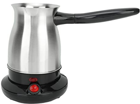 Zerodis Percolateur électrique Cafetière Percolateur Cafetière 600 ML Café électrique Chauffage Cafetière Pot Acier Inoxydable Bouilloire électrique EU Plug 220V 600W