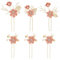 6Pezzi Clip per Capelli da Sposa Fiore Perla Strass Fermagli per Capelli da Sposa Accessori per Capelli Oro Rosa a Forma di U Clip per Capelli da Donna Ragazze Accessori per Capelli da Ballo di Nozze