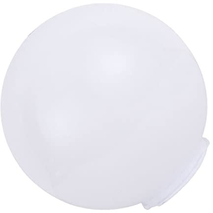 DOITOOL Paralume cilindrico, per esterni, da soffitto, in acrilico, a forma di sfera, colore bianco, durevole