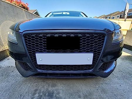 2 StüCk Auto Front KüHlergrille FüR Audi A4 B8 8K 2007-2012, Kompatibel Exakte Passform GittereinsäTze Grill Passend Frontgrille