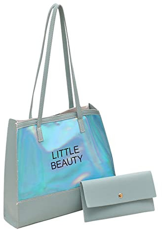 Youyu77 Hand Taschen Für Frauen Umhängetasche Mode Muster Reflektierende Einkaufstasche Große Kapazität Praktische Tasche Damen Kinder Mode Geldbeutel Schultertasche (Blue, One Size)