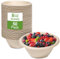 GREENESAGE 50 Pack Paper Bowls Disposable Bowls 8oz Eco-Friendly, Sugarcane Strong Brown Small Bowl Compostable Round Soup Bowl for Hot Food Dessert