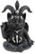 Baphomet Katze Schwarz/Silber 19 cm Dekofigur Polyresin Okkult Gothic Geschenk