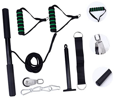 Toddmomy 1 Satz Fitness-Kit Fitnessgeräte Fitness geräte LAT-Krafttrainer Banda de resistencia para ejercicios flaschenzug Trainings-Riemenscheiben-Kit Riemenscheibenbefestigung Kabel Rolle