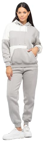 TOMBARRON Duo-Color Fashion Feel Warm-Trainingsanzug für Damen