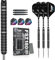 Formula Sports Dartpfeile mit Metallspitze 90% Tungsten Steel-Dartpfeile 3 Stück Profi Steeldarts in 21, 22, 23, 24 Gramm