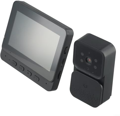 YUANGANG Videocitofono, campanello senza fili di sicurezza a lunga distanza di trasmissione, campanello per porta con rilevamento del movimento