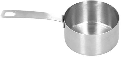 Set di Tazze e Cucchiai in Acciaio Inossidabile 304 con Accessori da Cucina per Cottura Al Forno Sc 1 Tazza di capacità e Utensili Accurati per Cottura e Cottura Precotte (1 tazza)