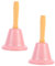 BUGUUYO 2St Weihnachtsrassel handglocke rezeptionsklingel rezeptionsglocke tischklingel tischglocke Retro-Weihnachtsglocke Hotelservice-Klingel Glocken für das Handwerk Eisen Rosa