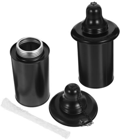 DOITOOL 2 Piezas tarro de antorcha suministros de combustible para antorchas bote de combustible para antorcha iluminacion exterior lampara de jardin bote de antorcha tanque de antorcha