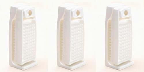 BawiTec Qualitäts Nagelbürsten aus Kunststoff mit Halterung Wandhalterung Konsole in weiß Handbürste im Set Handreinigungsbürste robuste Nylon-Borsten Kunststoffbürste für Hände und Nägel (3)