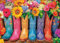 AveJoys Jigsaw Puzzles for Adults 1000 Piece Colourful Boots 27.56 x 19.69 Inch Jigsaw Puzzle for Adults Educational Game 1000 Pieces Puzzles for Adult