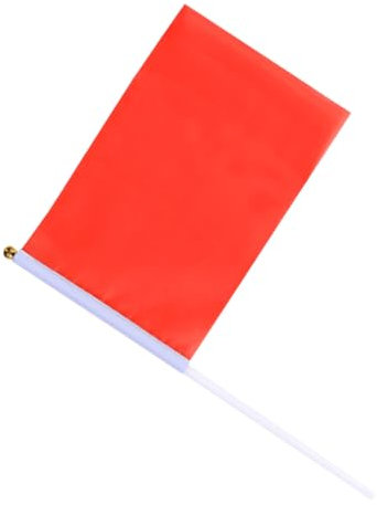 FONDOTIN 50 Piezas pancarta de fiesta cuadrado póster decoraciones para fiestas festivas platos pequeña decoración verde bi banderilla decoración fiesta Decoración de fiesta rojo