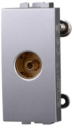 Ixtrima Connettore Presa TV Terminale Femmina Colore Grigio Compatibile Con Bticino Living Light/international 1pz