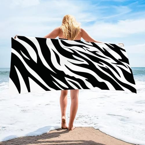 XDPBLM Schwarzes Badezimmer Badetücher für den Körper Spa Duschtuch Reiseserviette Sport Sauna Damen Bademantel Zubehör 160x200cm/63 x79