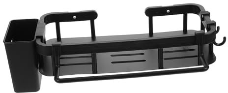 Cabilock Wandmontierter Badezimmerregal-Organizer Ohne Bohren, Platzsparendes Schwebendes Für Dusche Und Waschbecken, Badezimmer Und Küche, Schwebendes