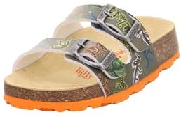 Superfit Jungen FUSSBETTPANTOFFEL GRÜN/MEHRFARBIG 7100