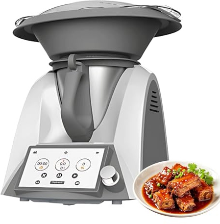 Cuiseur Multifonction avec fonctions préréglées, Robot Cuisine Moderne avec balance intégrée, bol 3 L, recettes en ligne via Wi-Fi, écran tactile 7 pouces