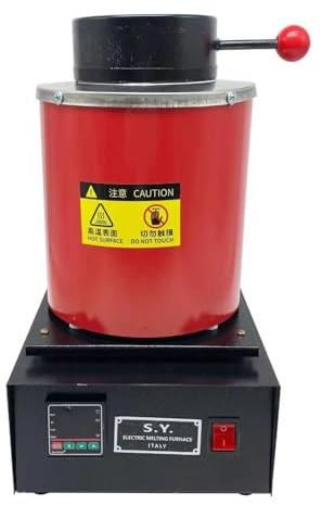 Horno De Fusión,Horno De Fusión De Oro,1150℃ Horno Fundición Metales Digital Horno De Fusión Eléctrico Horno Fusión Automático Máquina De Fusión De Oro Para Fundir Oro Joyas Plata Rojo