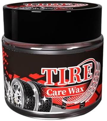 Tire Shine Wax, Gentle Tire Coating, 30g Polishing Tube with Natural Formula, Automotive Wax Care, Vehicle Care with Protective Layer, Car Detailing Cream for Garage and Workshop