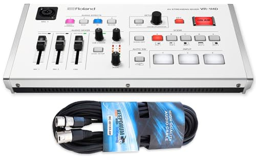 Roland VR-1HD A/V Streaming Mixer mit keepdrum XLR-Kabel