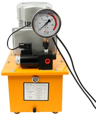 Pompa idraulica elettrica, 220 V, 1400 giri/min, pompa idraulica ad azione semplice, con serbatoio da 7 l, generatore idraulico, pompa elettroidraulica per costruzione automobilistica e ingegneria