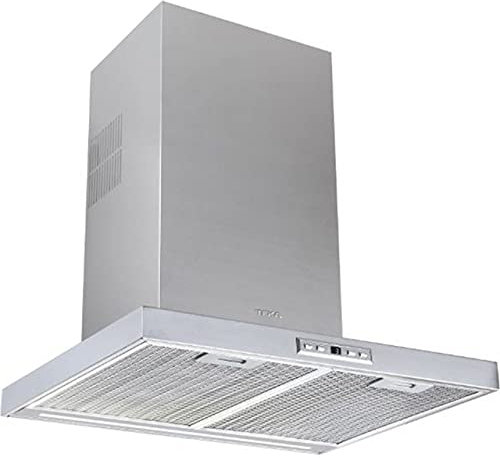 Teka DSH 685 - Campana Extractora de Pared, Campana de 60 cm, Doble Turbina, 3 Velocidades + 1 Intensiva, Barra Iluminación LED, Acero Inoxidable