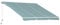 Outsunny Toldo Manual Plegable de Aluminio 295x250cm Toldo Manual Retráctil Ángulo Ajustable con Manivela para Exterior Balcón Jardín Terraza Verde