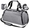 Sporttasche Männer Reisetasche mit Schuhfach Gym Fitness Tasche mit Rucksack-Funktion 40 Liter Handgepäck Weekender Groß für Herren und Frauen (Grau)