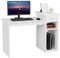 Yaheetech Scrivania per Computer Tavolo Porta PC Moderna con Cassetto con Mensola Ripiano 112 x 50 x 82 cm Postazioni di Lavoro da Ufficio Studio