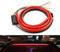 Defvnsy 1- Set 100 cm (39,4 ) 12V super brillante flessibile rosso auto luce di stop a LED aggiuntiva terza luce di stop per auto con indicatore di direzione di guida spia di arresto