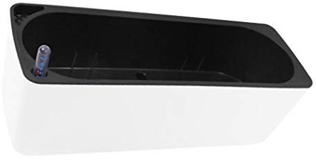 LOVIVER Macetas Rectangular Plástico Duradero en Interiores con Riego Automático, Blanco