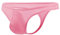 Newsywell Hommes String en Soie Glacée Tanga Supersoft Bikinis Taille Basse Slip Respirant Briefs Bulge Underwear sous-Vêtements Rouge Grand