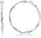 Surrounded Forest Sterling Silber Creolen Ohrringe Weiß Gold überzogene Creolen Ohrringe für Frauen Leichte Creolen Ohrringe 50mm