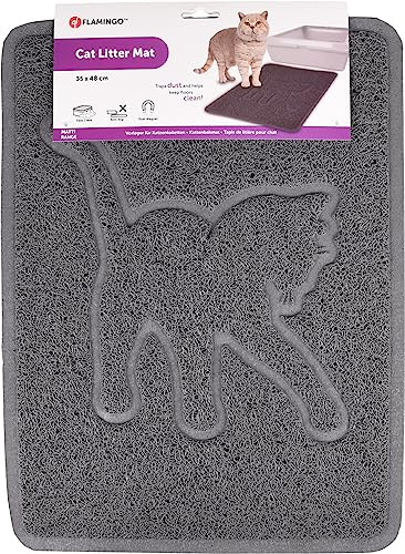 Flamingo VORLEGER FÜR KATZENTOILETTEN Rosie GRAU 35x48CM