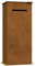 Briefkasten, Design Standbriefkasten und Paketbriefkasten Knox aus Cortenstahl - Bravios
